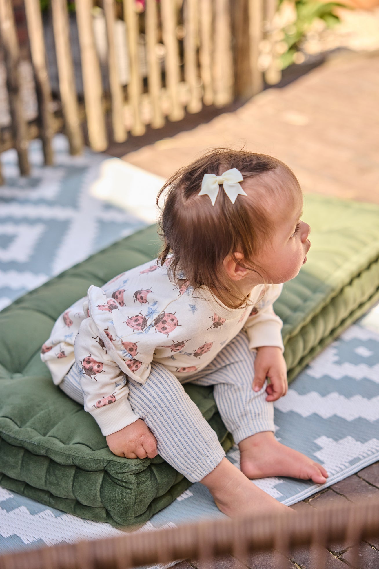 Sudadera de Algodón con Catarinas para Niña