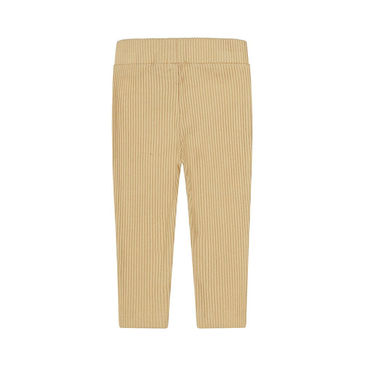 Pantalón beige para niña con textura visto de frente Kool Kids México