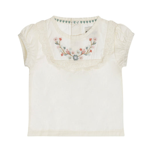 Blusa 100% Algodón con Bordado Mexicano de Flores para Niña - Kool KidsDIRKJEKool KidsN58397-3MBlusa 100% Algodón con Bordado Mexicano de Flores para Niña3 MesesOff White8720815586286