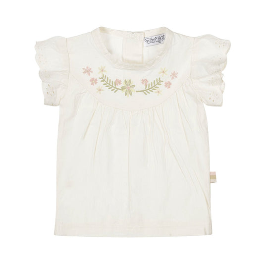 Blusa con flores para niña - Kool KidsDIRKJEKool KidsP54475Blusa con flores para niña2 AñosOff White