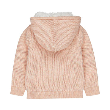 Cardigan con capucha para bebé - Kool KidsDIRKJEKool KidsQ52440Cardigan con capucha para bebé2 AñosRosa