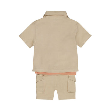 Conjunto 3 Piezas Camisa, Playera y Short de Algodón para Niño - Kool KidsDIRKJEKool KidsN58594-2YConjunto 3 Piezas Camisa, Playera y Short de Algodón para Niño2 AñosArena8720815592959