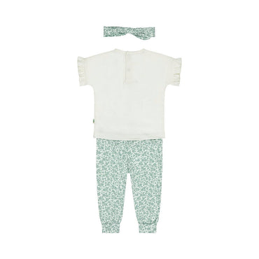Conjunto 3 Piezas Playera, Legging y Diadema Verde Aqua para Niña - Kool KidsDIRKJEKool KidsN58383-3MConjunto 3 Piezas Playera, Legging y Diadema Verde Aqua para Niña3 MesesVerde claro descolorido8720815585951