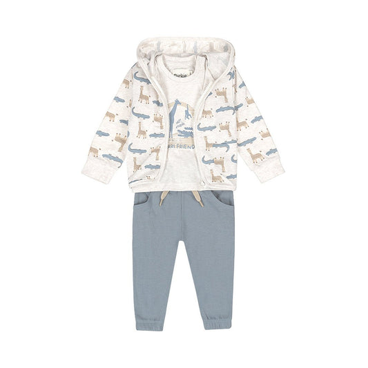 Conjunto 3 Piezas Safari de Algodón con Jirafas para Niño - Kool KidsDIRKJEKool KidsN58553-3MConjunto 3 Piezas Safari de Algodón con Jirafas para Niño3 MesesOff White8720815591075