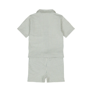 Conjunto Camisa y Short de Algodón a Rayas Azul para Niño - Kool KidsDIRKJEKool KidsN58557-3MConjunto Camisa y Short de Algodón a Rayas Azul para Niño3 MesesAzul claro8720815591365