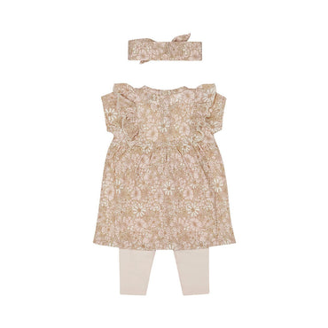 Conjunto de dos prendas vestido estampado floral con banda - Kool KidsDIRKJEKool KidsP54341Conjunto de dos prendas vestido estampado floral con banda3 MesesFloral