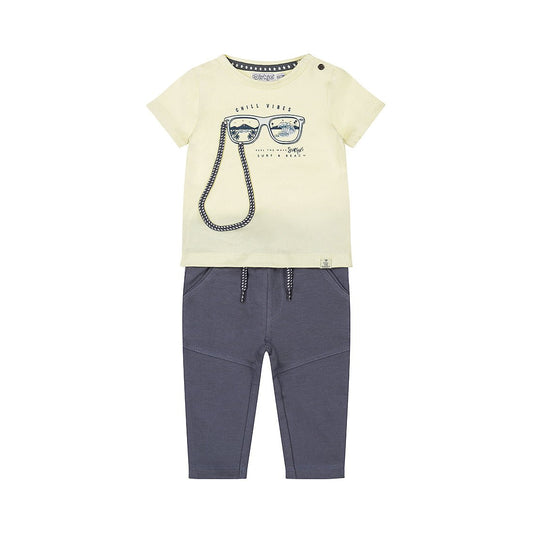 Conjunto de playera y pantalón para bebé - Kool KidsDIRKJEKool KidsP54634Conjunto de playera y pantalón para bebé3 MesesLight yellow