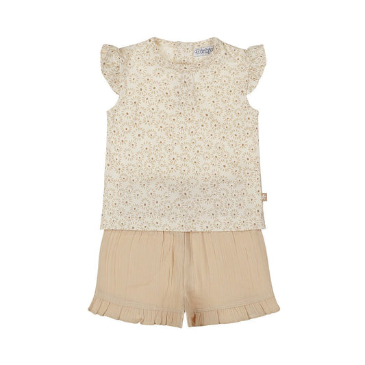 Conjuto de short y playera para bebé - Kool KidsDIRKJEKool KidsP54386Conjuto de short y playera para bebé3 MesesBeige