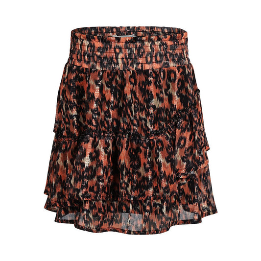 Falda estilo animal print con olanes - Kool KidsNWMKool KidsQ52064Falda estilo animal print con olanes8 AñosMulticolor