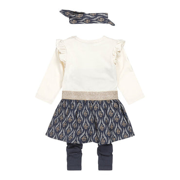 Girls 2 pce babysuit + headband - Kool KidsDIRK JEANSKool KidsU44384 - 31COAGirls 2 pce babysuit + headband6 Meses