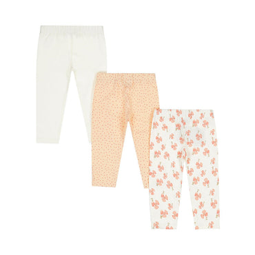 Pack 3 Leggings de Algodón Durazno con Flores para Bebé - Kool KidsDIRKJEKool KidsN58325-3MPack 3 Leggings de Algodón Durazno con Flores para Bebé3 MesesDurazno8720815583520