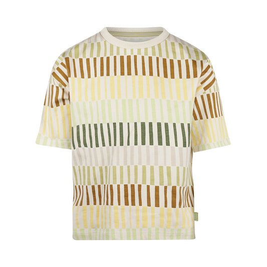 Playera Oversize de Algodón Beige con Recuadros de Color para Niño - Kool KidsKOKO NOKOKool KidsN58806-4YPlayera Oversize de Algodón Beige con Recuadros de Color para Niño4 AñosVerde opaco8720815600159