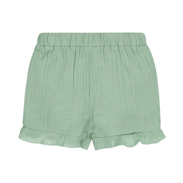 Short 100% Algodón Verde Aqua con Olán para Niña - Kool KidsDIRKJEKool KidsN58396-3MShort 100% Algodón Verde Aqua con Olán para Niña3 MesesVerde pálido8720815586170