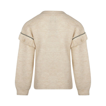 Suéter con flecos en pecho y hombros para niña - Kool KidsKOKO NOKOKool KidsQ52943Suéter con flecos en pecho y hombros para niña4 AñosOff White