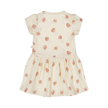 Vestido con fresas para bebé niña - Kool KidsDIRKJEKool KidsP54323Vestido con fresas para bebé niñaOff White2 Años