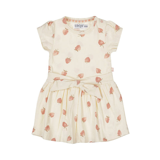 Vestido con fresas para bebé niña - Kool KidsDIRKJEKool KidsP54323Vestido con fresas para bebé niñaOff White2 Años
