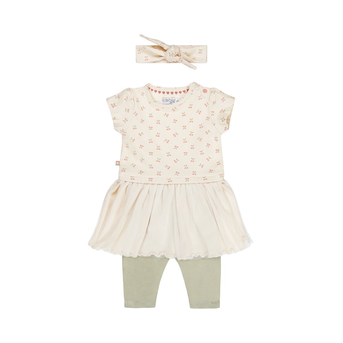2 pce babysuit ss + headband - Kool KidsDIRKJEKool KidsR50420 - 312 pce babysuit ss + headband3 Meses8720815230875