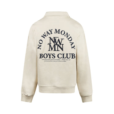 Sudadera 100% Algodón con Cierre y Bordado Club Boys para Niño