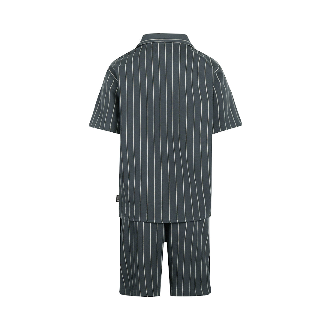 Conjunto Camisa y Short de Vestir Marino de Algodón para Niño