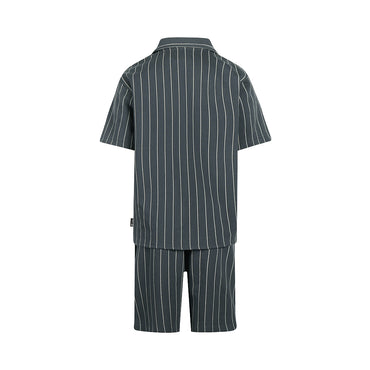 Conjunto Camisa y Short de Vestir Marino de Algodón para Niño