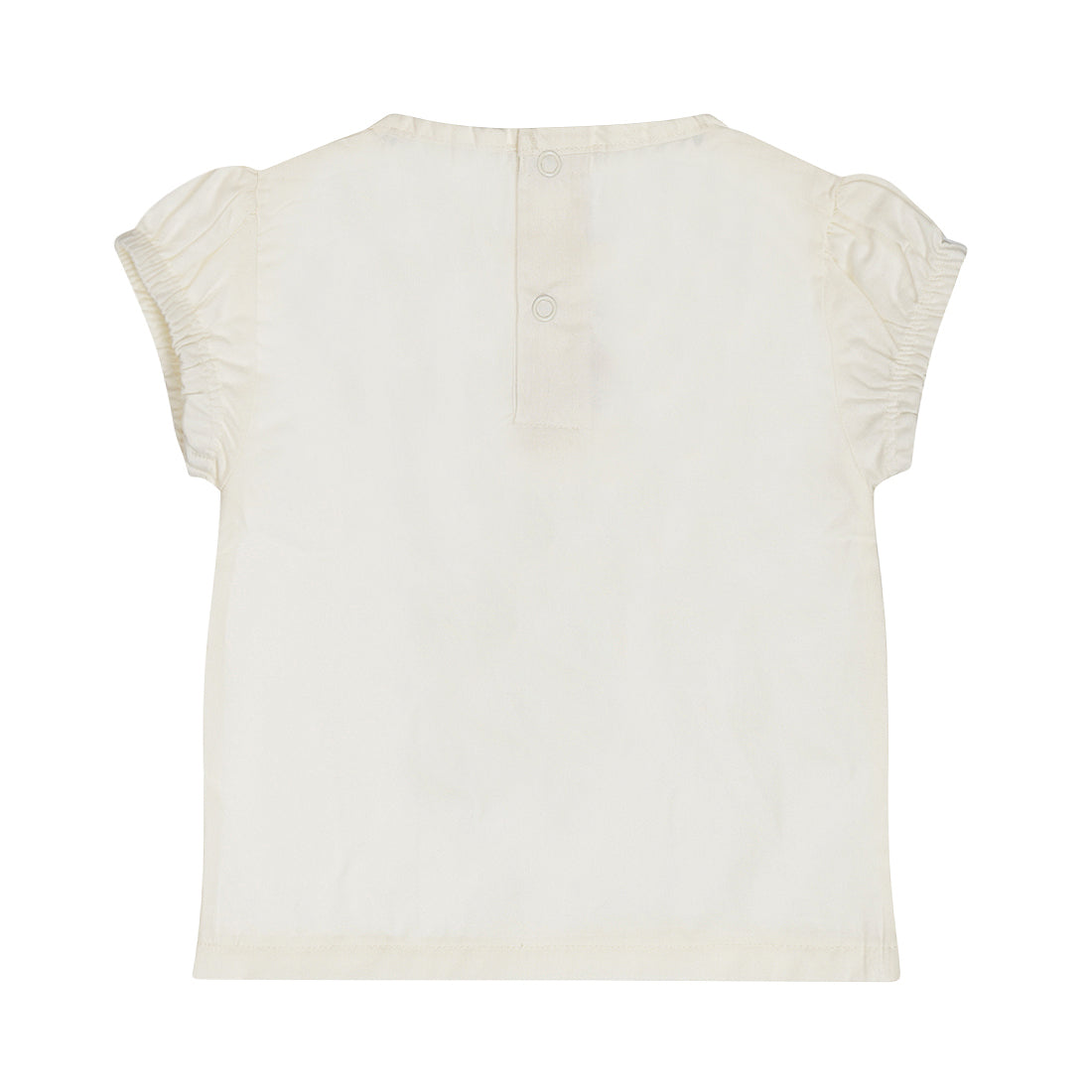 Blusa 100% Algodón con Bordado Mexicano de Flores para Niña
