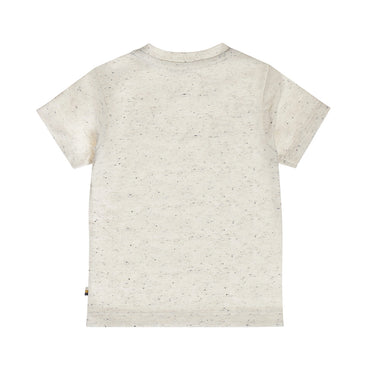 Playera Jaspeada de Algodón Estampado Santa Monica para Niño