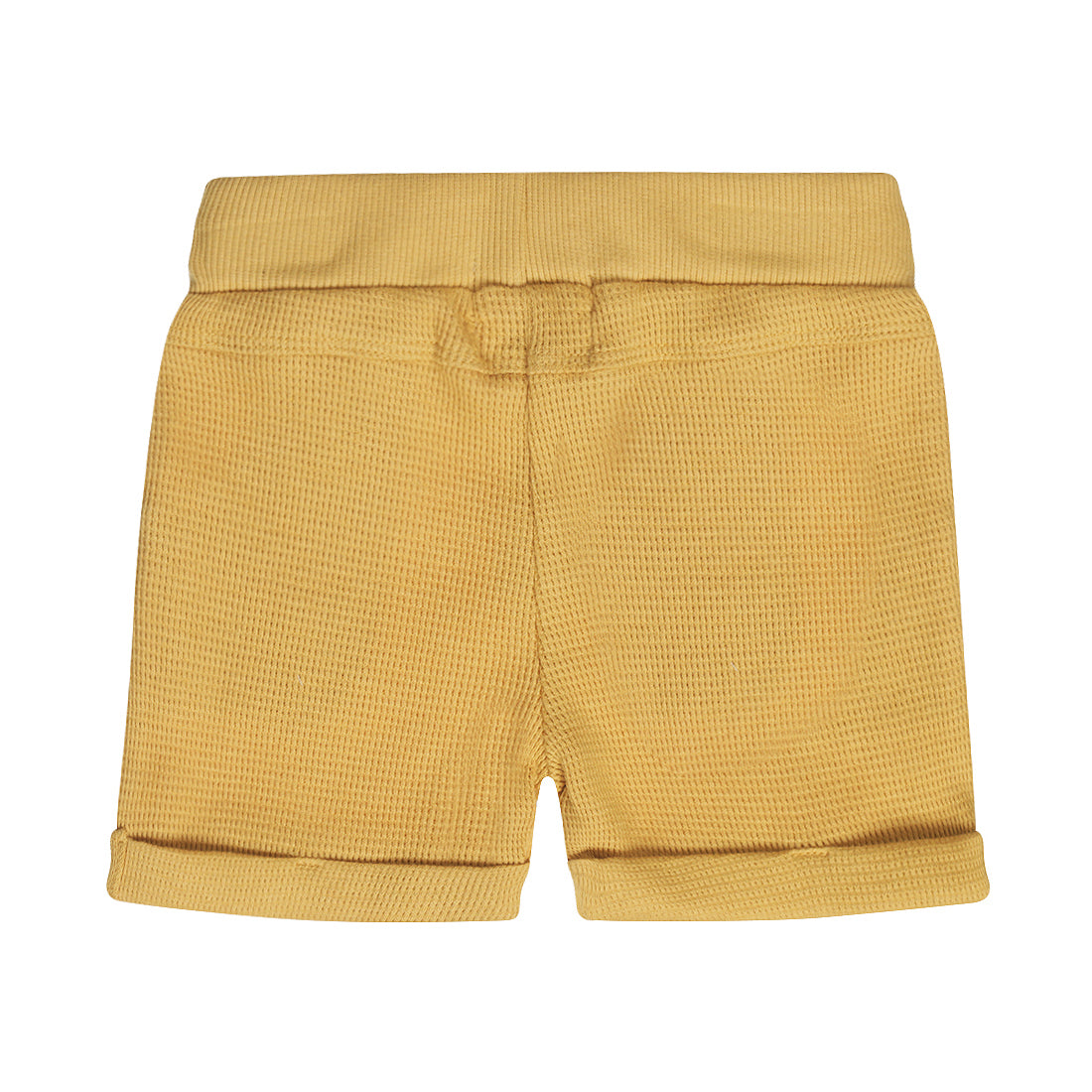 Short de Algodón Mostaza con Textura para Niño