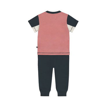 Conjunto Playera Sunset y Jogger Cargo de Algodón para Niño