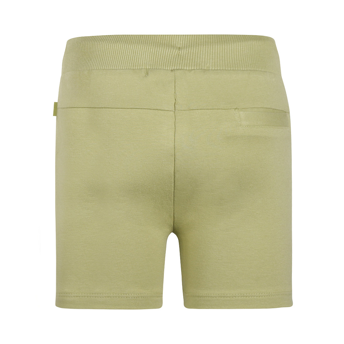 Short Deportivo de Algodón Verde con Jareta y Ojillos para Niño