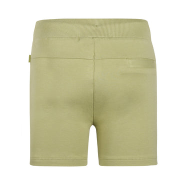 Short Deportivo de Algodón Verde con Jareta y Ojillos para Niño