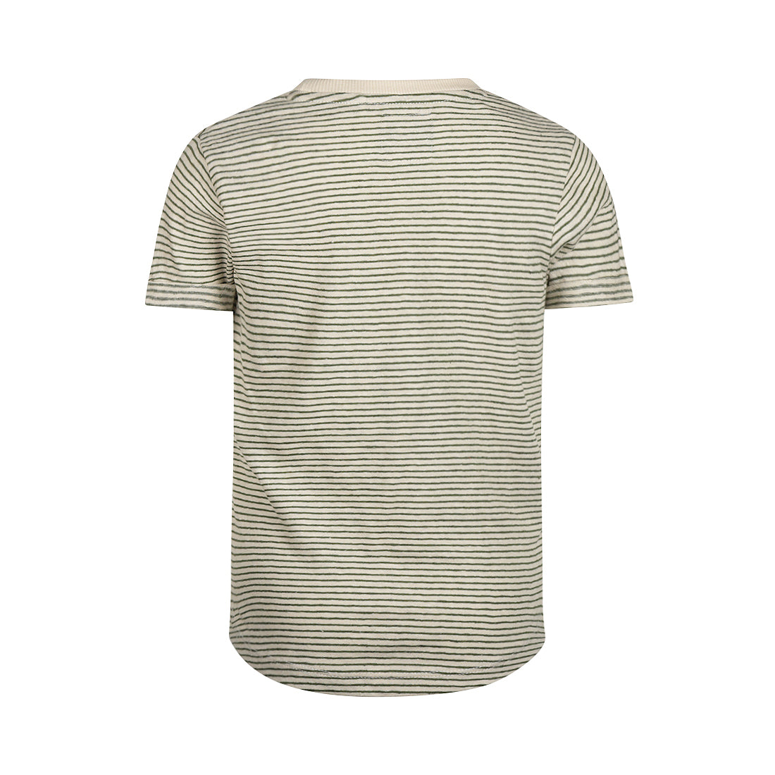 Playera de Algodón con Lino Corte Largo en la Espalda para Niño