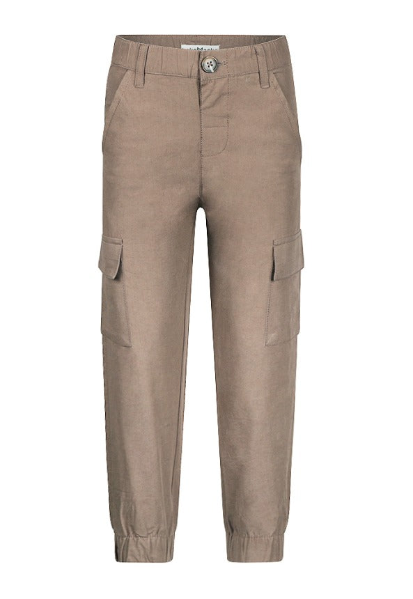 Pantalón Cargo 100% Algodón Café para Niño