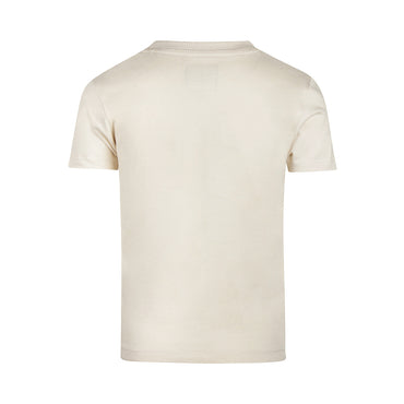Playera de Algodón Arena con Estampado de Verano para Niño
