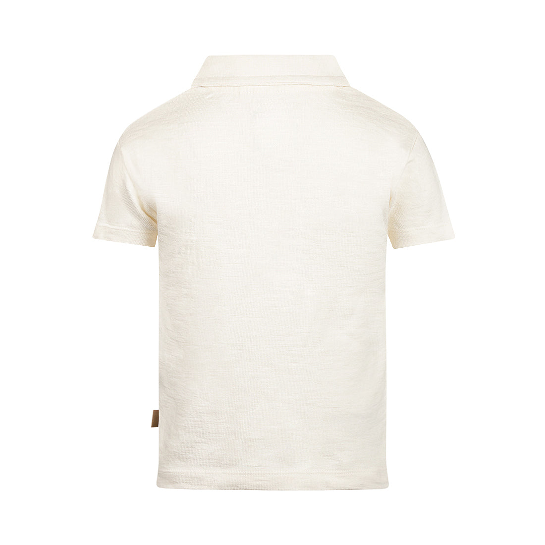 Polo 100% Algodón Beige con Bordado de Palmera para Niño