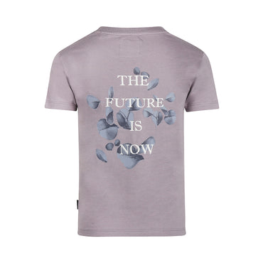 Playera de Algodón Morada The Future is Now para Niño