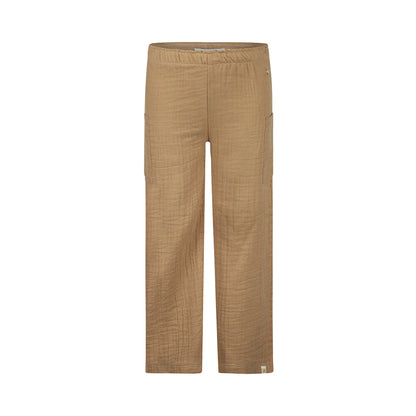 Pantalón Cargo 100% Algodón Kaki para Niña