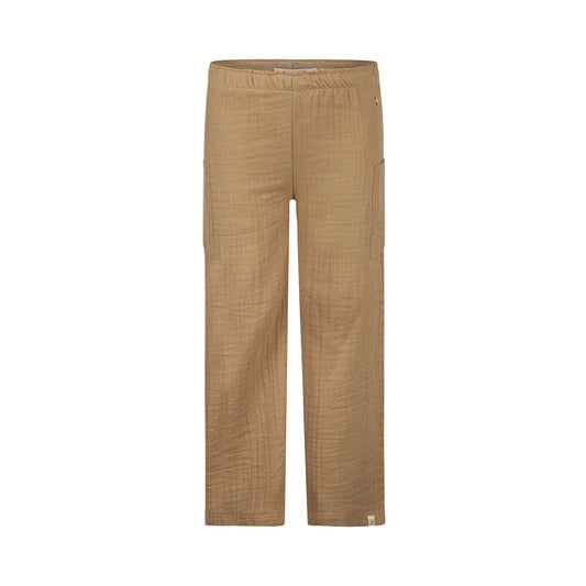 Pantalón Cargo 100% Algodón Kaki para Niña