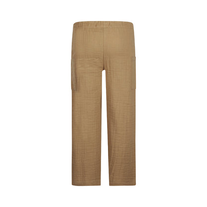 Pantalón Cargo 100% Algodón Kaki para Niña