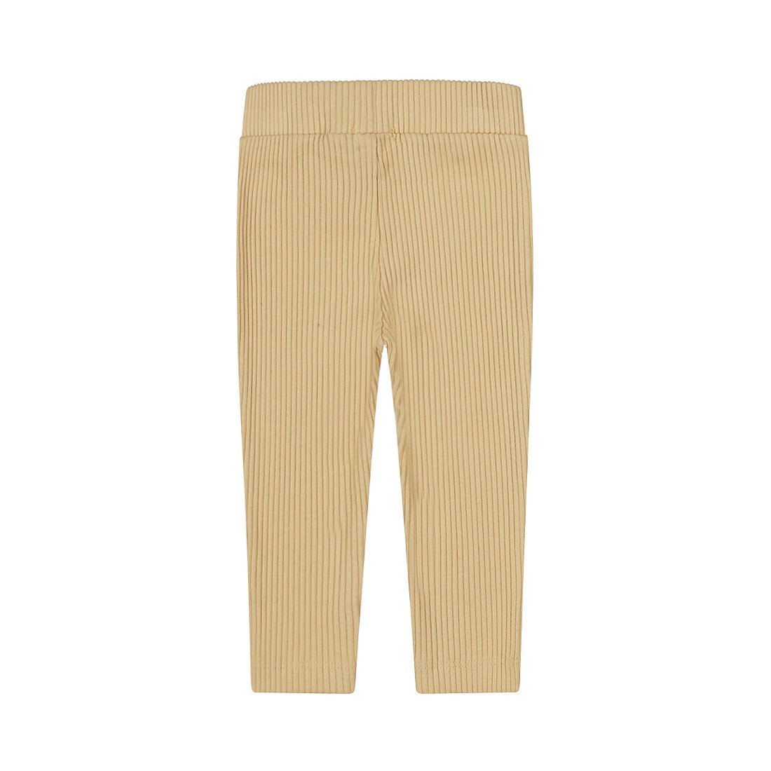 Pantalón beige para niña con textura visto de frente Kool Kids México