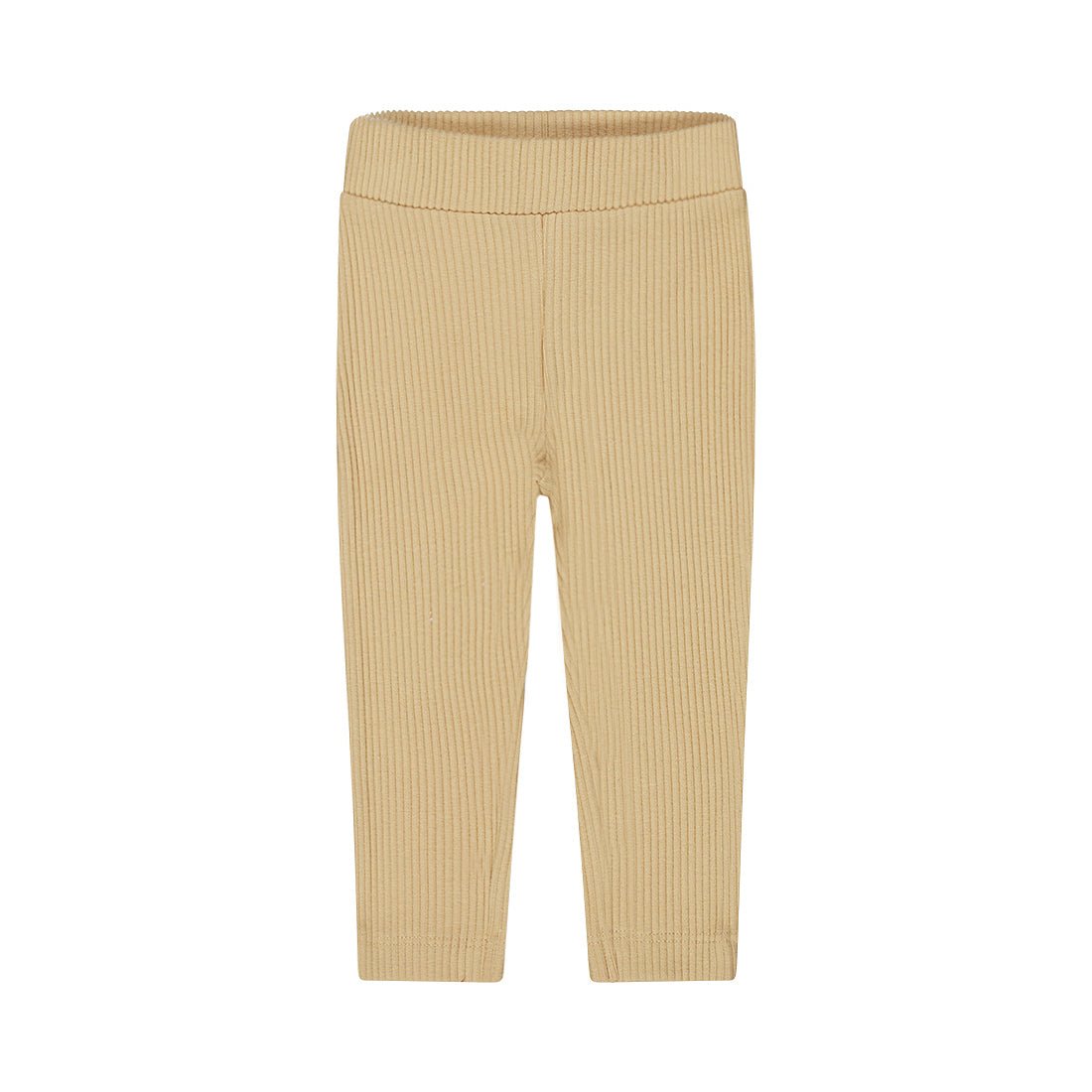 Pantalón beige para niña con textura visto de espalda Kool Kids