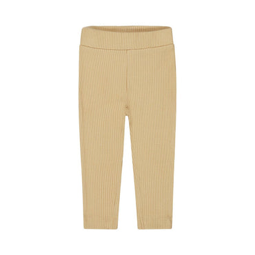 Pantalón beige para niña con textura visto de espalda Kool Kids
