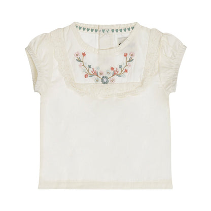 Blusa 100% Algodón con Bordado Mexicano de Flores para Niña - Kool KidsDIRKJEKool KidsN58397-3MBlusa 100% Algodón con Bordado Mexicano de Flores para Niña3 MesesOff White8720815586286