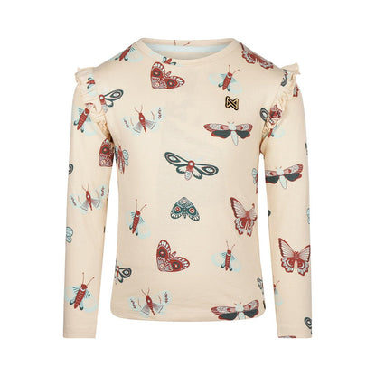 Blusa manga larga con mariposas para niña - Kool KidsKOKO NOKOKool KidsQ52960Blusa manga larga con mariposas para niña4 AñosOff White