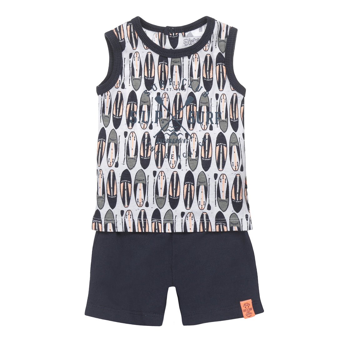 Boys 2 pce babysuit sleeveless - Kool KidsDIRKJEKool KidsT46631-31KOOLBoys 2 pce babysuit sleeveless3 MesesNavy