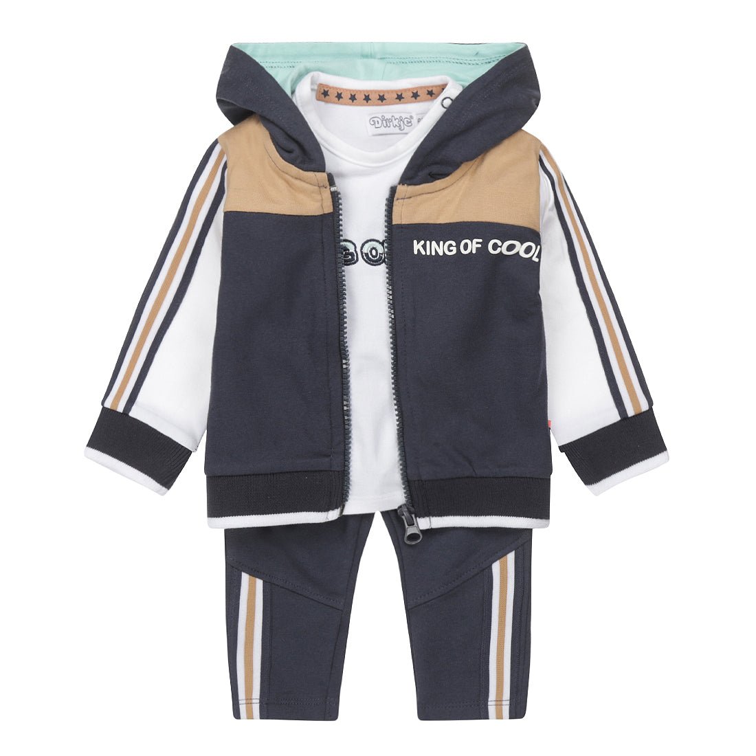 Boys 3 pce babysuit - Kool KidsDIRKJEKool KidsT46715 - 31KOOLBoys 3 pce babysuit3 Meses