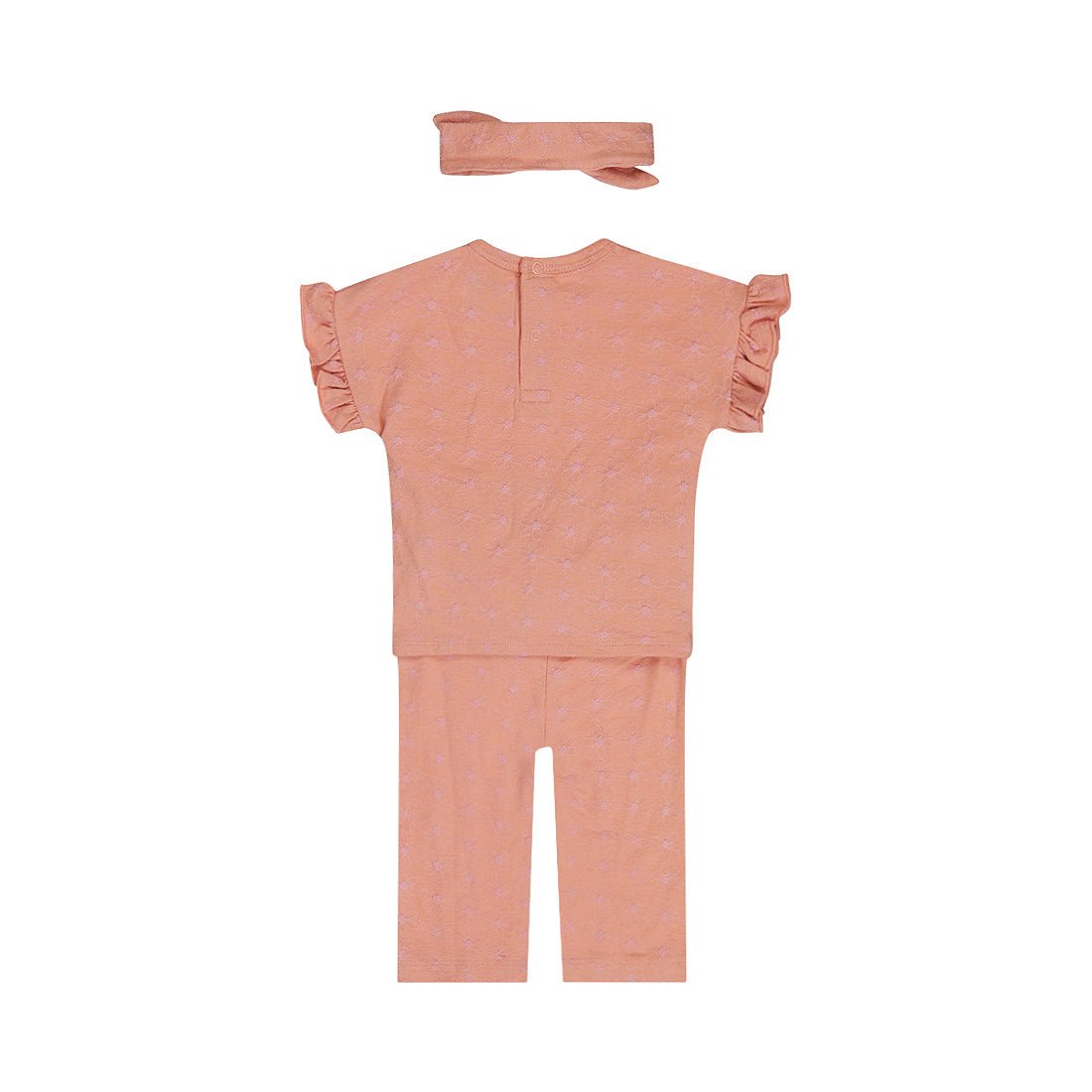 Conjunto 3 Piezas Blusa, Legging y Diadema Durazno con Flores para Niña - Kool KidsDIRKJEKool KidsN58488-3MConjunto 3 Piezas Blusa, Legging y Diadema Durazno con Flores para Niña3 MesesRosa claro8720815590412