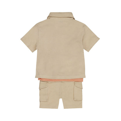 Conjunto 3 Piezas Camisa, Playera y Short de Algodón para Niño - Kool KidsDIRKJEKool KidsN58594-2YConjunto 3 Piezas Camisa, Playera y Short de Algodón para Niño2 AñosArena8720815592959