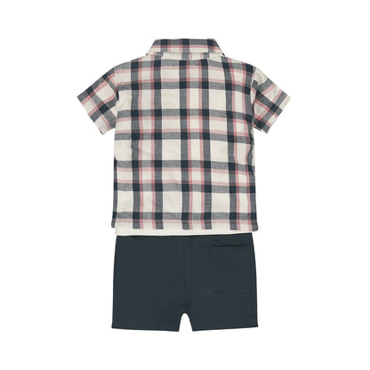 Conjunto 3 Piezas Camisa, Playera y Short de Algodón Time to Travel para Niño - Kool KidsDIRKJEKool KidsN58710-2YConjunto 3 Piezas Camisa, Playera y Short de Algodón Time to Travel para Niño2 AñosMulticolor8720815597855