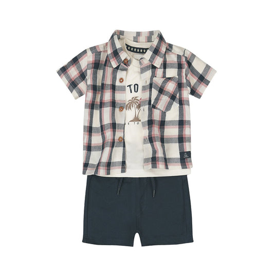 Conjunto 3 Piezas Camisa, Playera y Short de Algodón Time to Travel para Niño - Kool KidsDIRKJEKool KidsN58710-2YConjunto 3 Piezas Camisa, Playera y Short de Algodón Time to Travel para Niño2 AñosMulticolor8720815597855