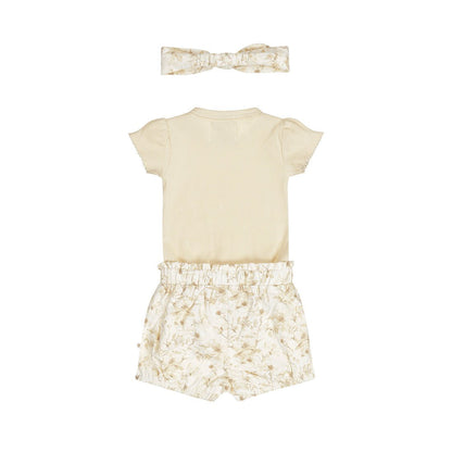 Conjunto 3 Piezas Pañalero, Short y Diadema de Algodón para Bebé - Kool KidsDIRKJEKool KidsN58341-3MConjunto 3 Piezas Pañalero, Short y Diadema de Algodón para Bebé3 MesesOff White8720815584022